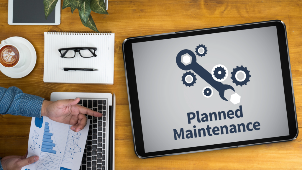A business owner performs planned maintenance on his website that a Houston web design company created for his brand. 